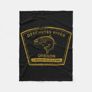 Deschutes rivier Oregon Premium Fly Fishing Fleece Deken