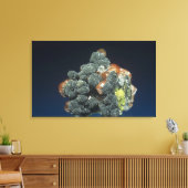 Descloizite op calciet canvas afdruk (Insitu (Woonkamer))