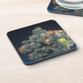 Descloizite op calciet drankjes onderzetter (Linkerzijde)