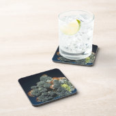 Descloizite op calciet drankjes onderzetter (Rechterzijde)