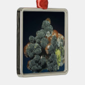 Descloizite op calciet metalen ornament (Rechts)