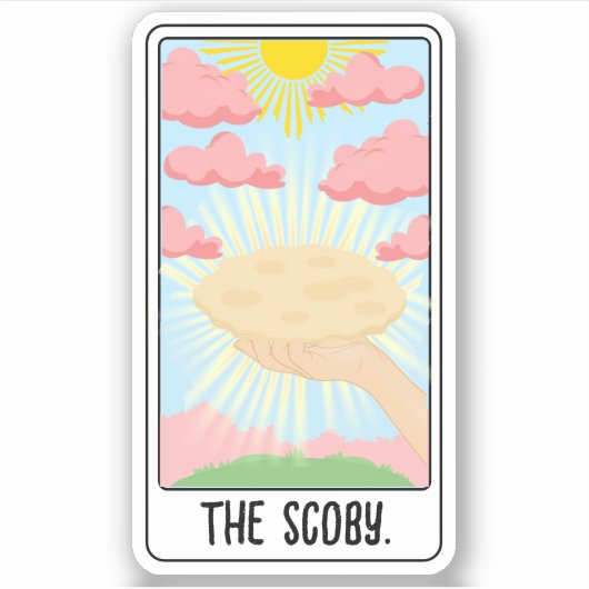 DeScoby-TarotCards-Vinyl Sticker (Voorkant)