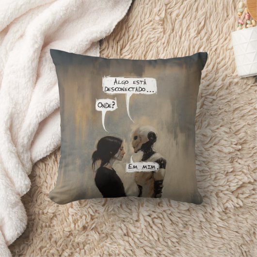 Desconectado (com frase) kussen (Deken)