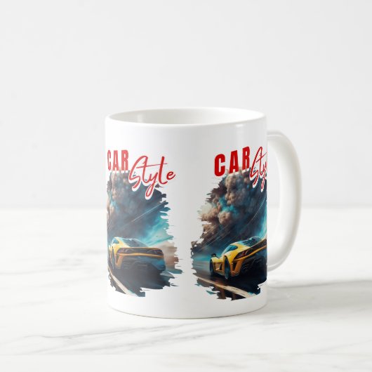 Descubre la Ruta de los Vehículos: Arte Digital en Koffiemok (Voorkant rechts)