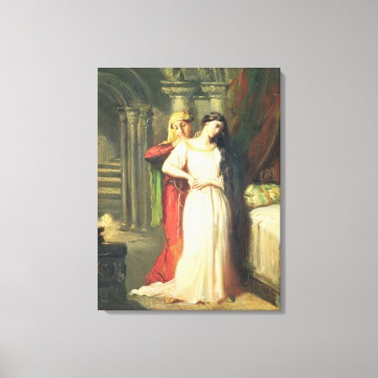 Desdemona Retiting to her Bed, 1849 Canvas Afdruk (Voorkant)