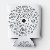 Desejos de Natal - Amor Fé Esperança Blikjeskoeler (Achterkant)