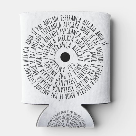 Desejos de Natal - Amor Fé Esperança Blikjeskoeler (Achterkant)