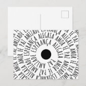 Desejos de Natal - Amor Fé Esperança Briefkaart (Voorkant / Achterkant)