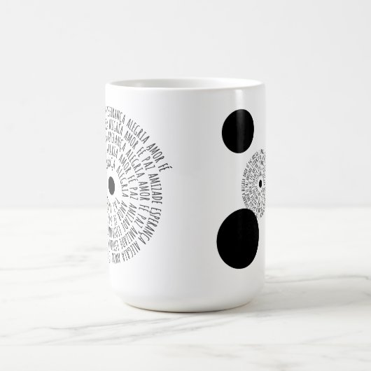 Desejos de Natal - Amor Fé Esperança Koffiemok (Center)