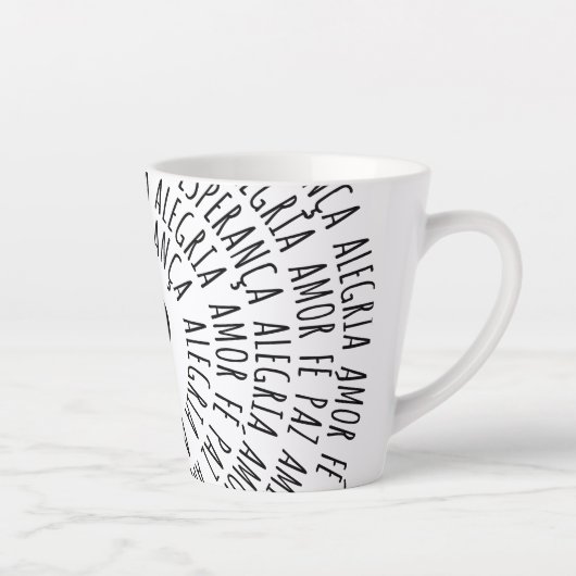 Desejos de Natal - Amor Fé Esperança Latte Mok (Rechts)