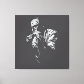 Desenho Charles Bukowski Canvas Afdruk (Voorkant)