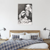 Desenho da Sagrada Família Canvas Afdruk (Insitu (Slaapkamer))