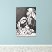 Desenho da Sagrada Família Canvas Afdruk (Insitu (Houten vloer))