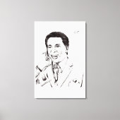 Desenho do Silvio Santos Canvas Afdruk (Voorkant)