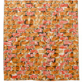 Desenho no estilo tijolos com tom de brilho douchegordijn (Voorkant)