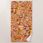 Desenho no estilo tijolos com tom de brilho strandlaken (Voorkant)