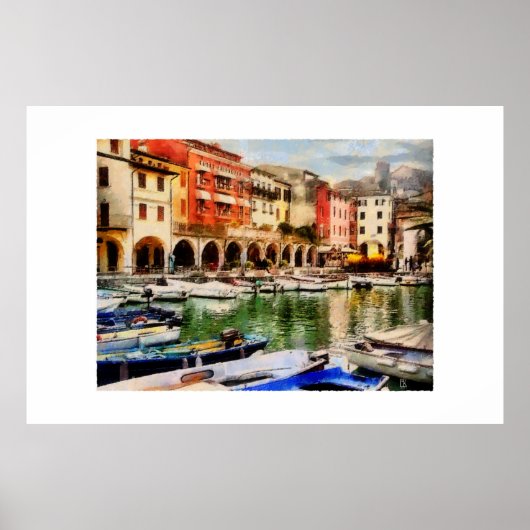 Desenzano - oude haven poster (Voorkant)