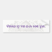 Deseret Alfabet bumpersticker (Voorkant)