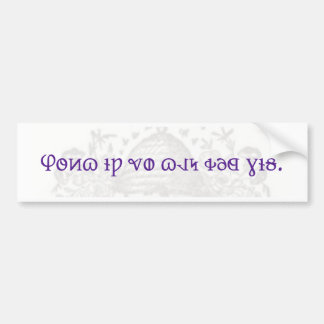 Deseret Alfabet bumpersticker
