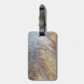 Desert Acrylic Pour Inspired Bagagelabel (Achterkant verticaal)