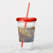 Desert Acrylic Pour Tumbler Acryl Drinkbeker (Achterkant)