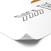 Desert Adventure Camper Boy Baby shower Poster (Hoek)