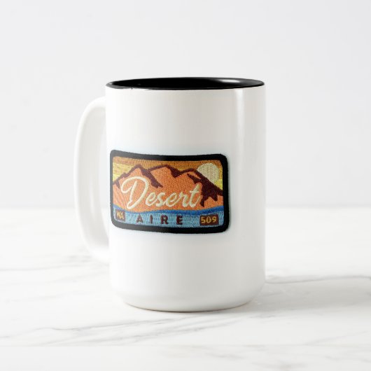 Desert Aire Patch-Mok Tweekleurige Koffiemok (Voorkant links)