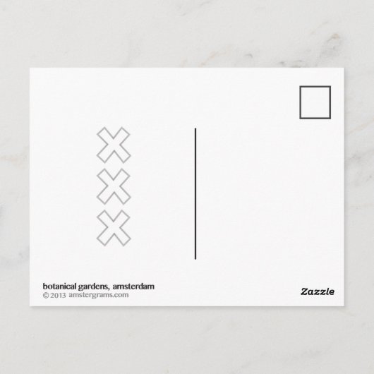 Desert Amsterdam Briefkaart (Achterkant)