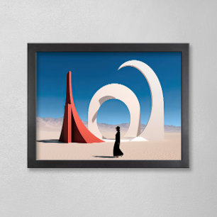 Desert Arcana: Echo's van oneindigheid Foto Afdruk