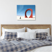 Desert Arcana: Eenzaamheid van de Sentinel Canvas Afdruk (Insitu (Slaapkamer))