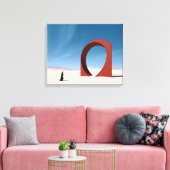 Desert Arcana: Eenzaamheid van de Sentinel Canvas Afdruk (Insitu (Woonkamer))