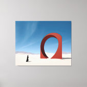 Desert Arcana: Eenzaamheid van de Sentinel Canvas Afdruk (Voorkant)