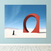 Desert Arcana: Eenzaamheid van de Sentinel Canvas Afdruk (Insitu (Houten vloer))