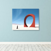 Desert Arcana: Eenzaamheid van de Sentinel Canvas Afdruk (Insitu (Houten vloer))