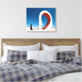 Desert Arcana: Ontstaan van het oneindige Canvas Afdruk (Insitu (Slaapkamer))