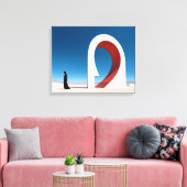 Desert Arcana: Ontstaan van het oneindige Canvas Afdruk (Insitu (Woonkamer))