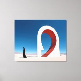 Desert Arcana: Ontstaan van het oneindige Canvas Afdruk