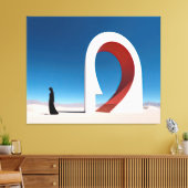 Desert Arcana: Ontstaan van het oneindige Canvas Afdruk (Insitu (Woonkamer))