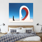 Desert Arcana: Ontstaan van het oneindige Canvas Afdruk (Insitu (Slaapkamer))