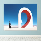 Desert Arcana: Ontstaan van het oneindige Canvas Afdruk (Insitu (Houten vloer))