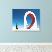 Desert Arcana: Ontstaan van het oneindige Canvas Afdruk (Insitu (Houten vloer))