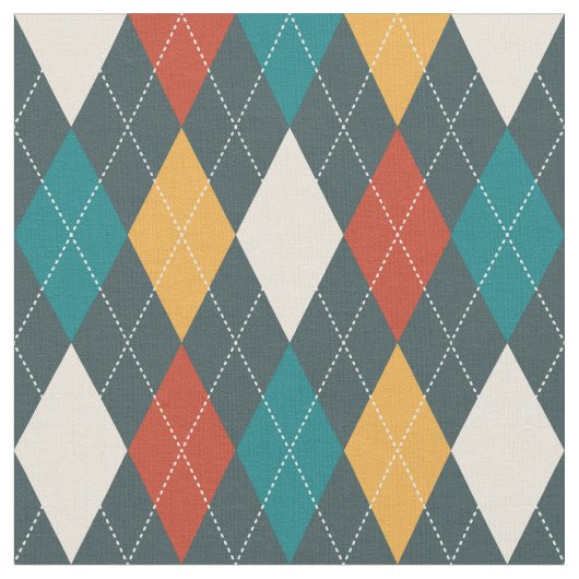 Desert Argyle Fabric Stof (Close Up)