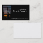 Desert Arizona Sunset Saguaro Visitekaartje (Voorkant / Achterkant)