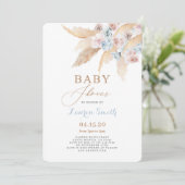 Desert Baby shower Boy Invitation Kaart (Staand voorkant)