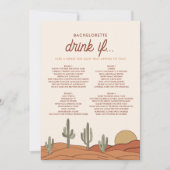 Desert Bachelorette Drink Als Game Kaart (Voorkant)
