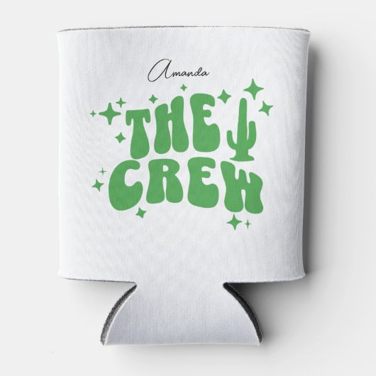 desert bachelorette party cactus custom name blikjeskoeler (Voorkant)