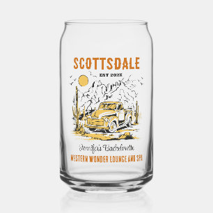 Desert Bachelorette Party Meisjes Weekend Custom Blikvorm Glas