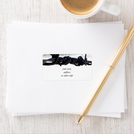 Desert Barbed Wire Etiket (Insitu)