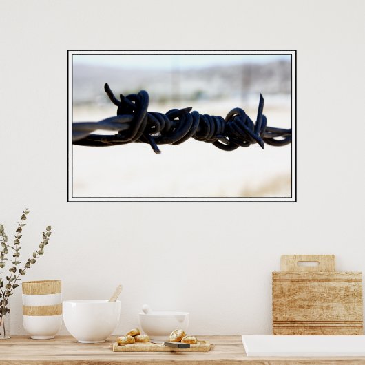 Desert Barbed Wire Poster (Keuken)