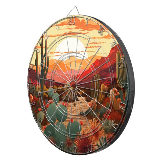 Desert Beauty #1 Poster Dartbord (Voorkant Rechts)